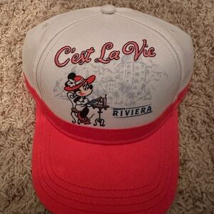 Disney Riviera Resort Women's Cap - Red and White NWT A71